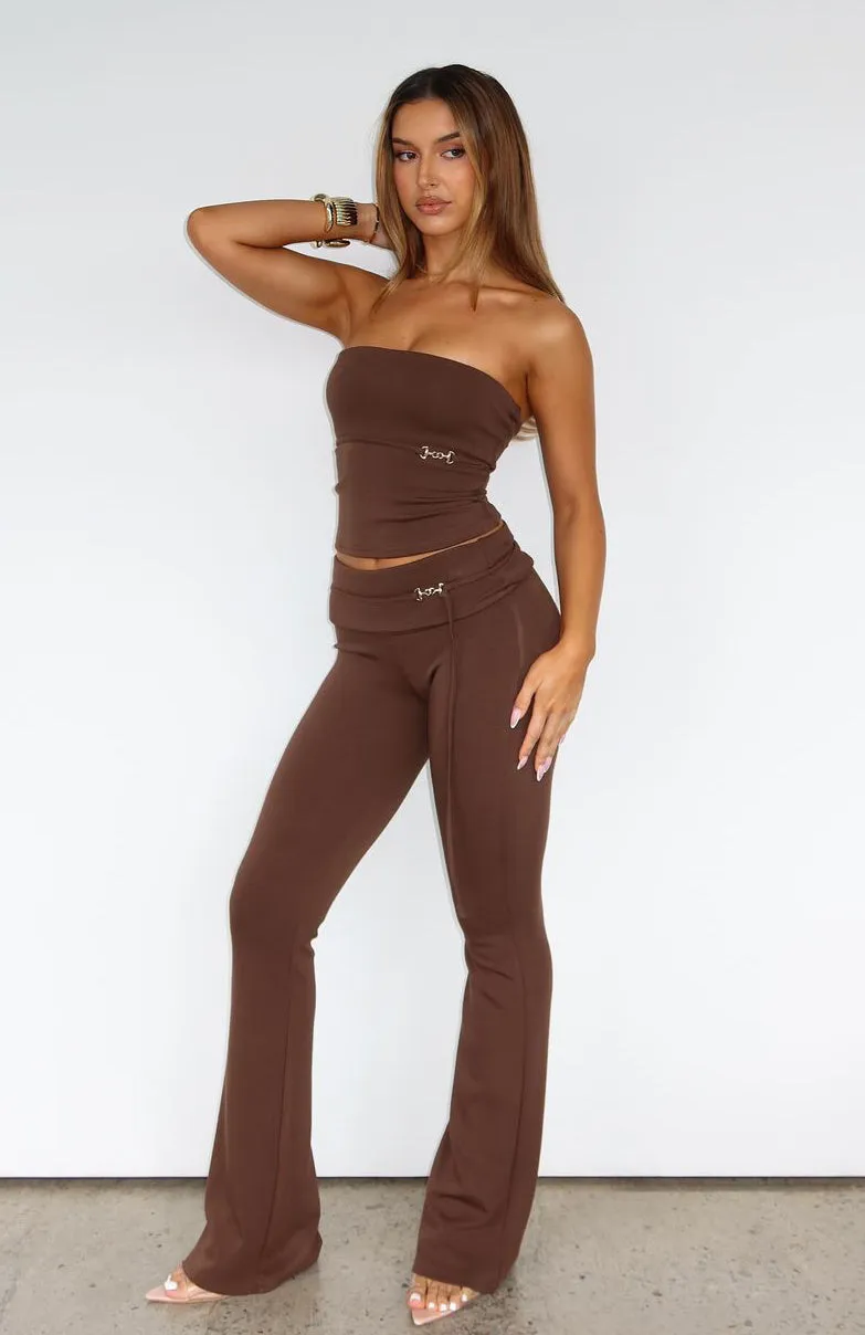 Step On Up Pant Chocolate sold by White Fox Boutique