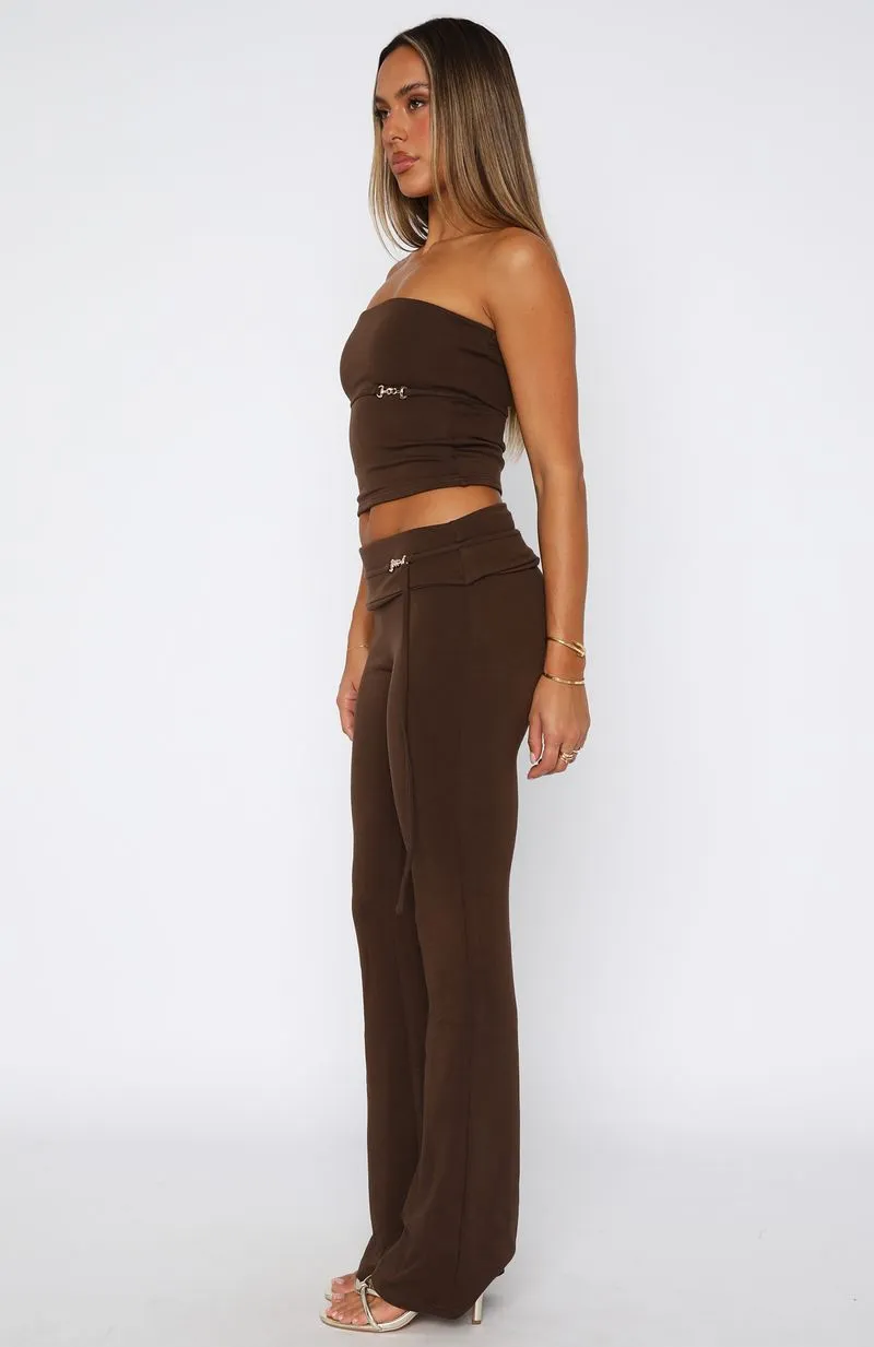 Step On Up Pant Chocolate sold by White Fox Boutique product image thumbnail 3