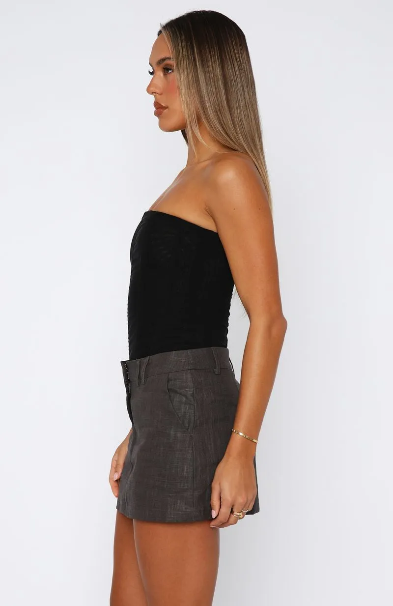 The Right One Mini Skort Charcoal sold by White Fox Boutique product image thumbnail 3