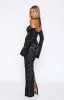 My Whole Heart Lace Maxi Dress Black sold by White Fox Boutique
