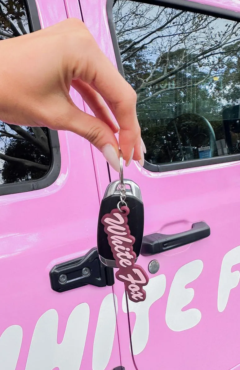 Move Maker Keychain Merlot/Pink sold by White Fox Boutique