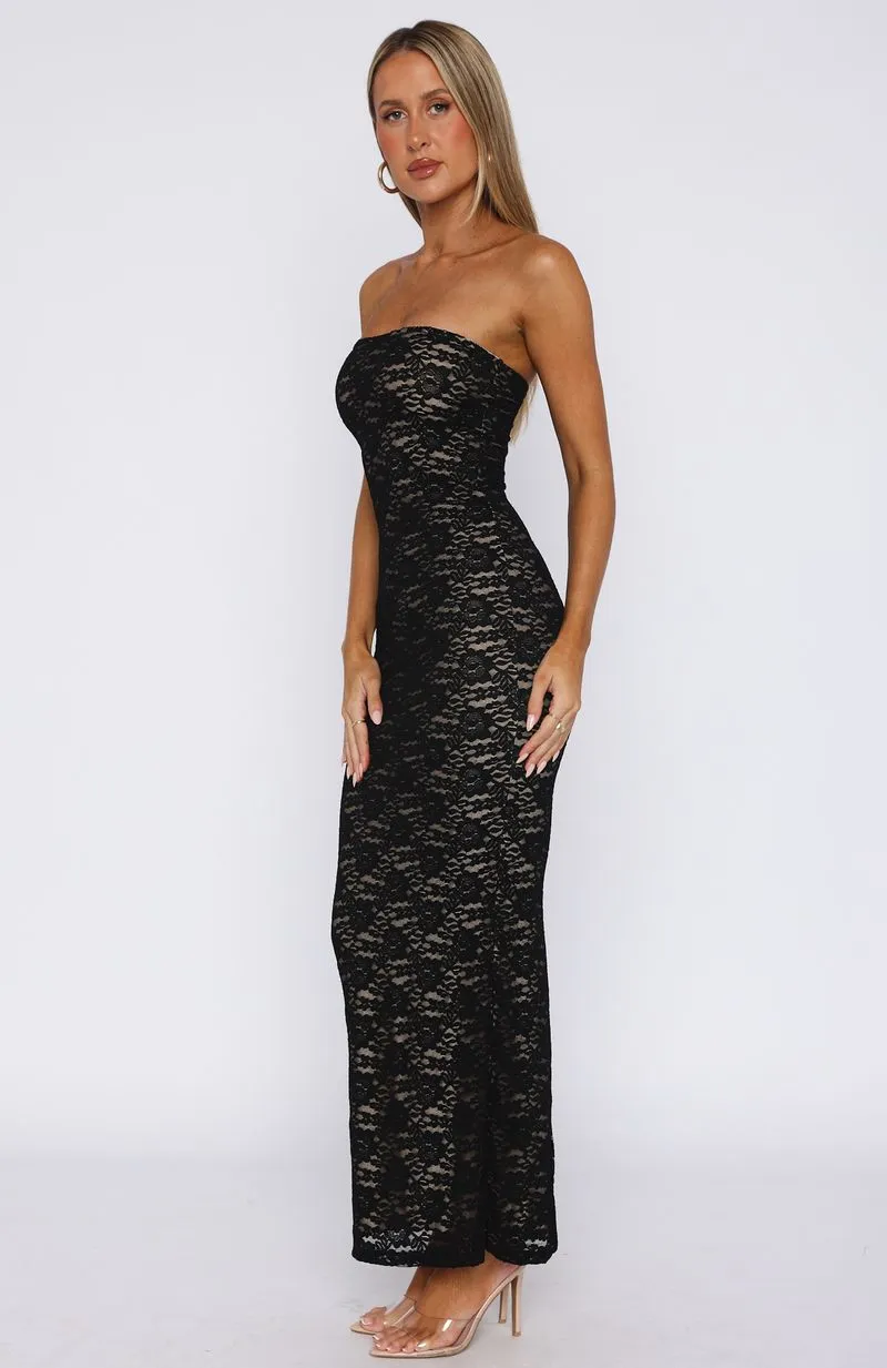 Mad Love Strapless Maxi Dress Black sold by White Fox Boutique product image thumbnail 3