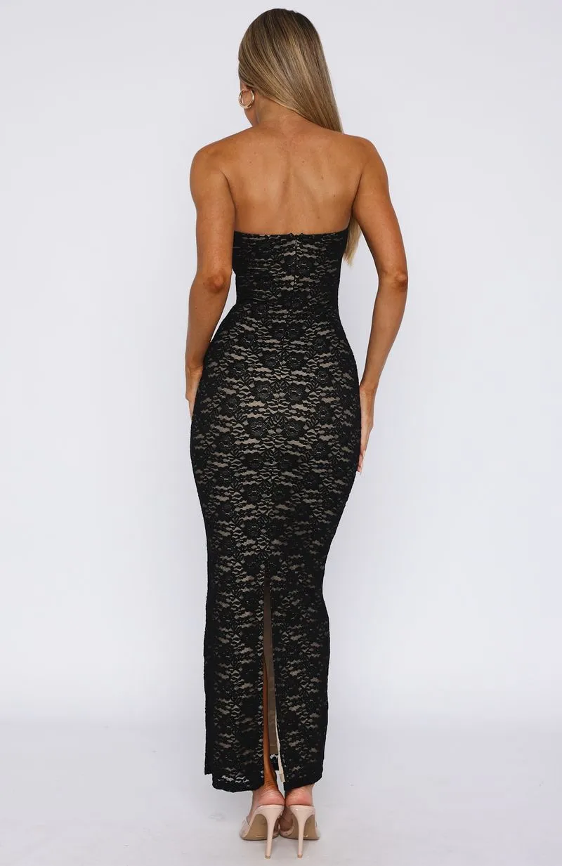 Mad Love Strapless Maxi Dress Black sold by White Fox Boutique product image thumbnail 4
