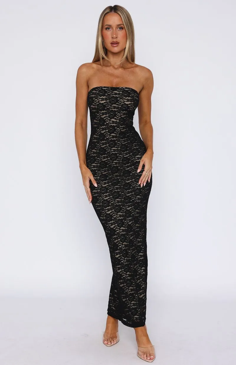 Mad Love Strapless Maxi Dress Black sold by White Fox Boutique product image thumbnail 2