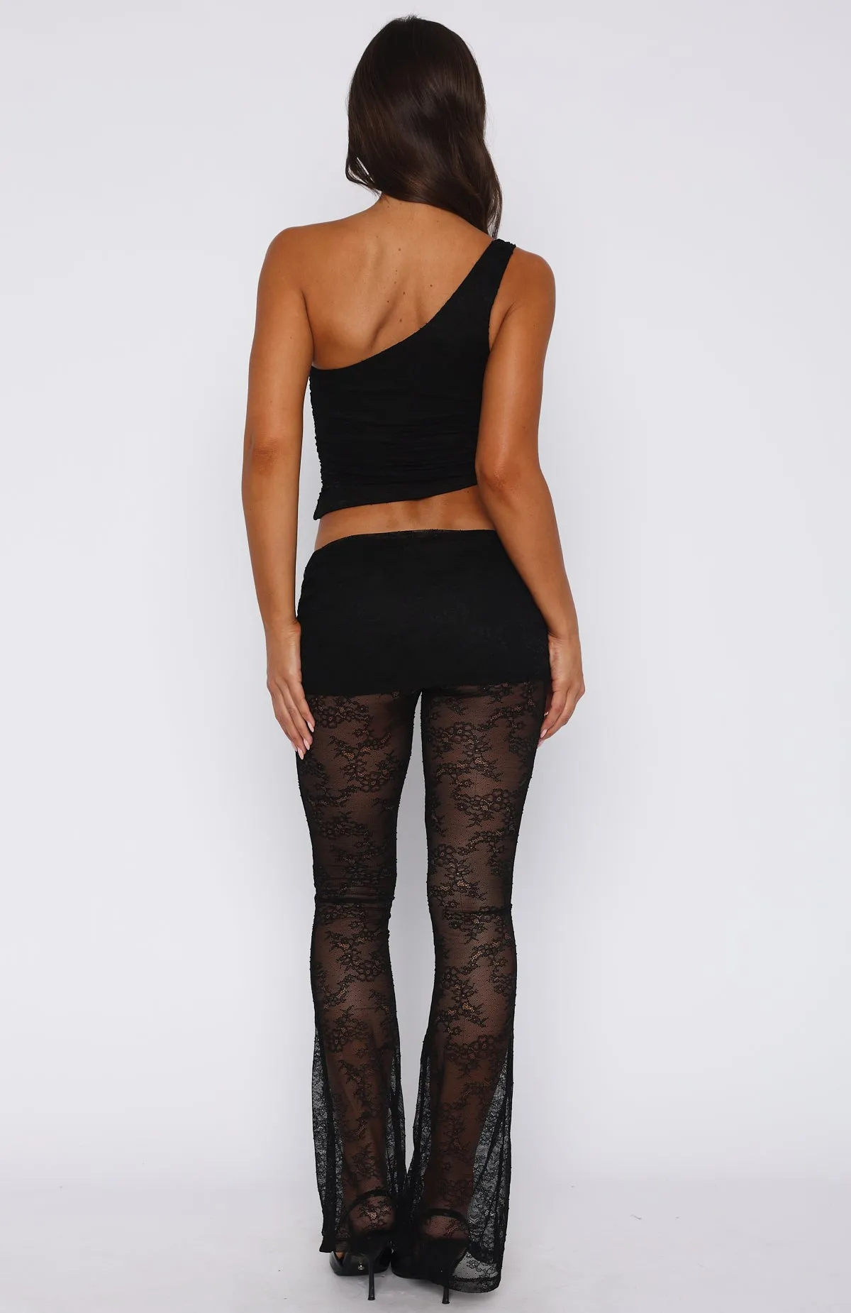 In Your Eyes Lace Pants Black sold by White Fox Boutique product image thumbnail 4