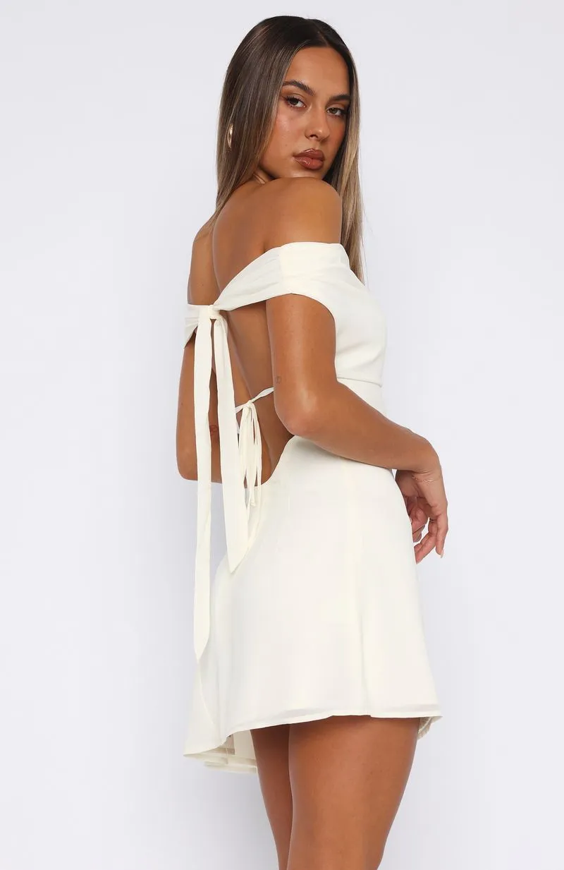 High Horse Mini Dress Off White sold by White Fox Boutique product image thumbnail 4