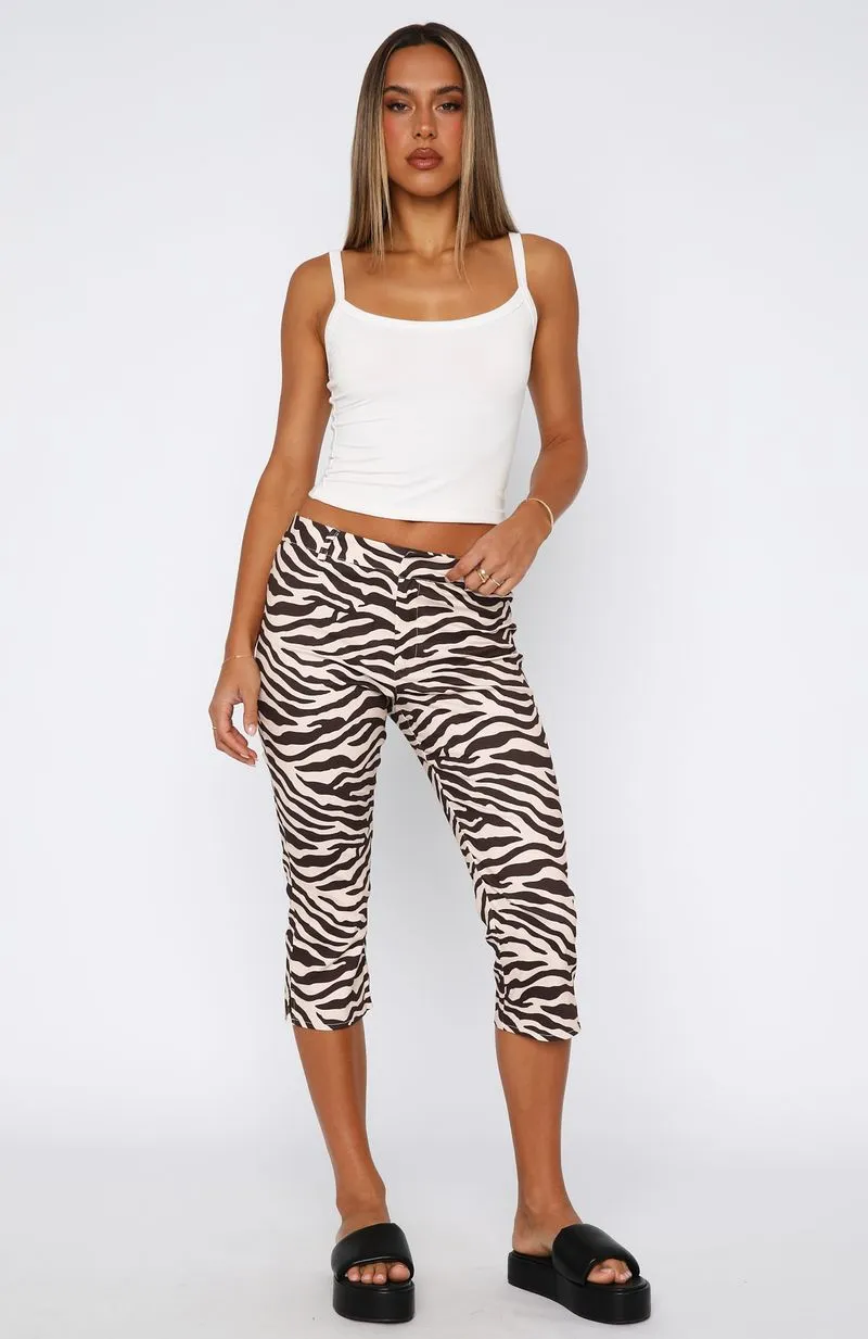 Day For It Capri Pants Zebra sold by White Fox Boutique product image thumbnail 2