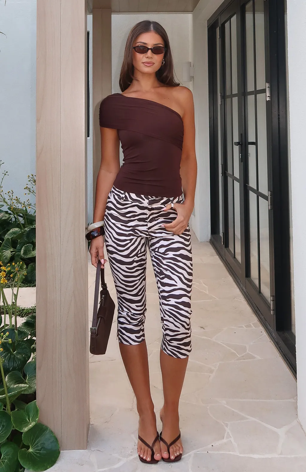 Day For It Capri Pants Zebra sold by White Fox Boutique