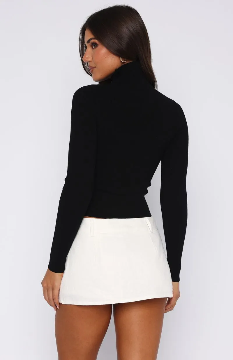 Can't Top This Long Sleeve Top Black sold by White Fox Boutique product image thumbnail 4