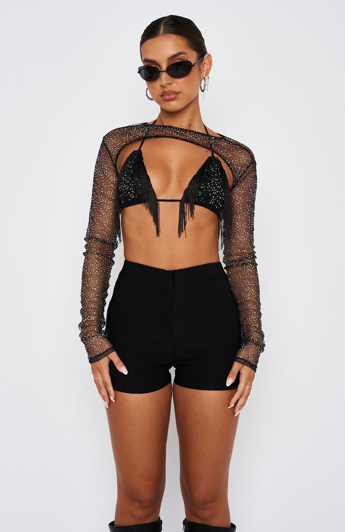 Change Your Ways Shorts Black sold by White Fox Boutique product image thumbnail 2