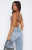 Turn Up The Music Diamante Bralette Black sold by White Fox Boutique