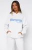 Give It A Try Oversized Hoodie Grey Marle sold by White Fox Boutique
