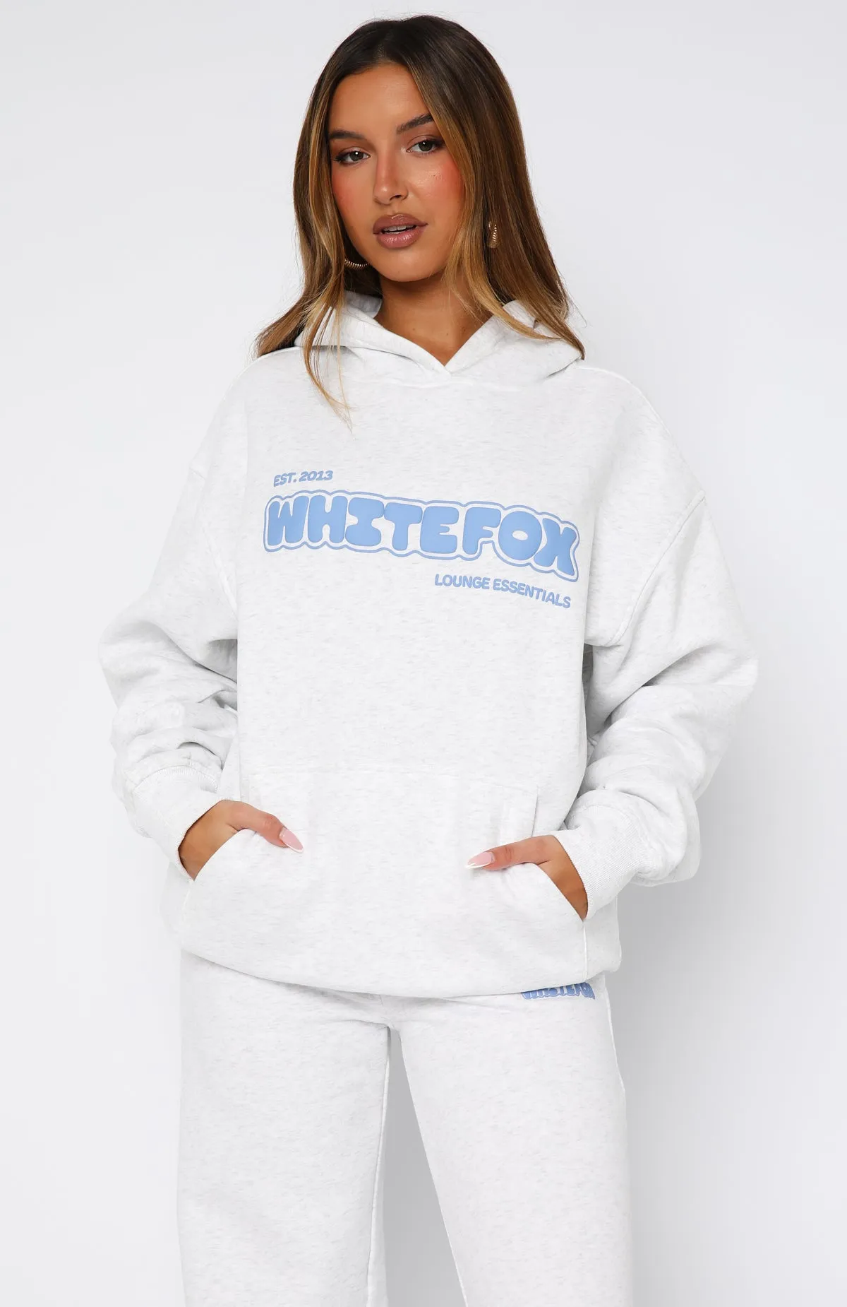 Give It A Try Oversized Hoodie Grey Marle sold by White Fox Boutique product image thumbnail 2