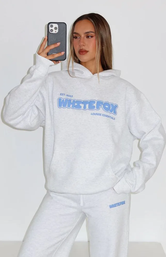 Give It A Try Oversized Hoodie Grey Marle sold by White Fox Boutique