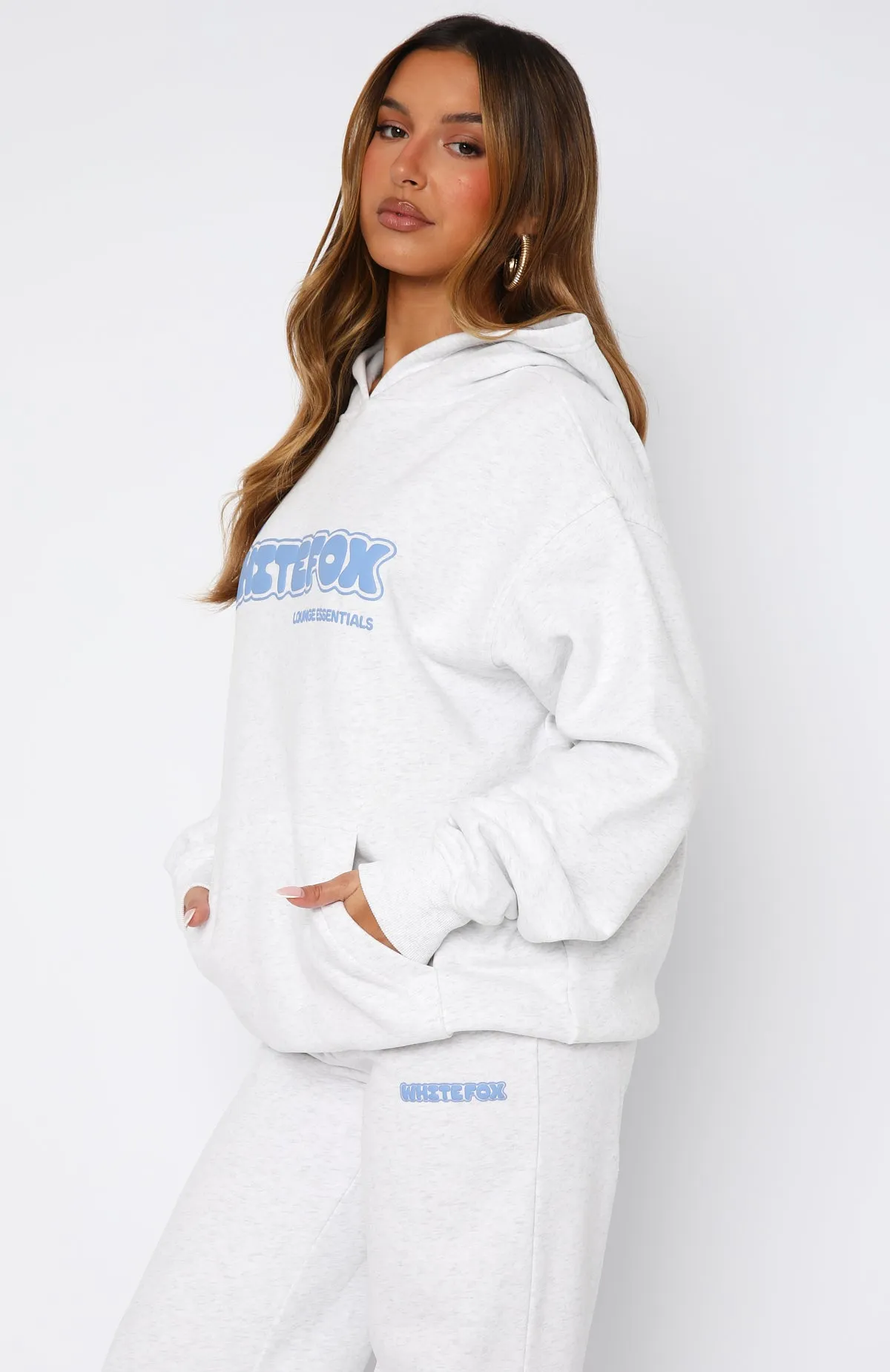 Give It A Try Oversized Hoodie Grey Marle sold by White Fox Boutique product image thumbnail 3