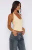 Topic Of Conversation Halter Top Honey sold by White Fox Boutique