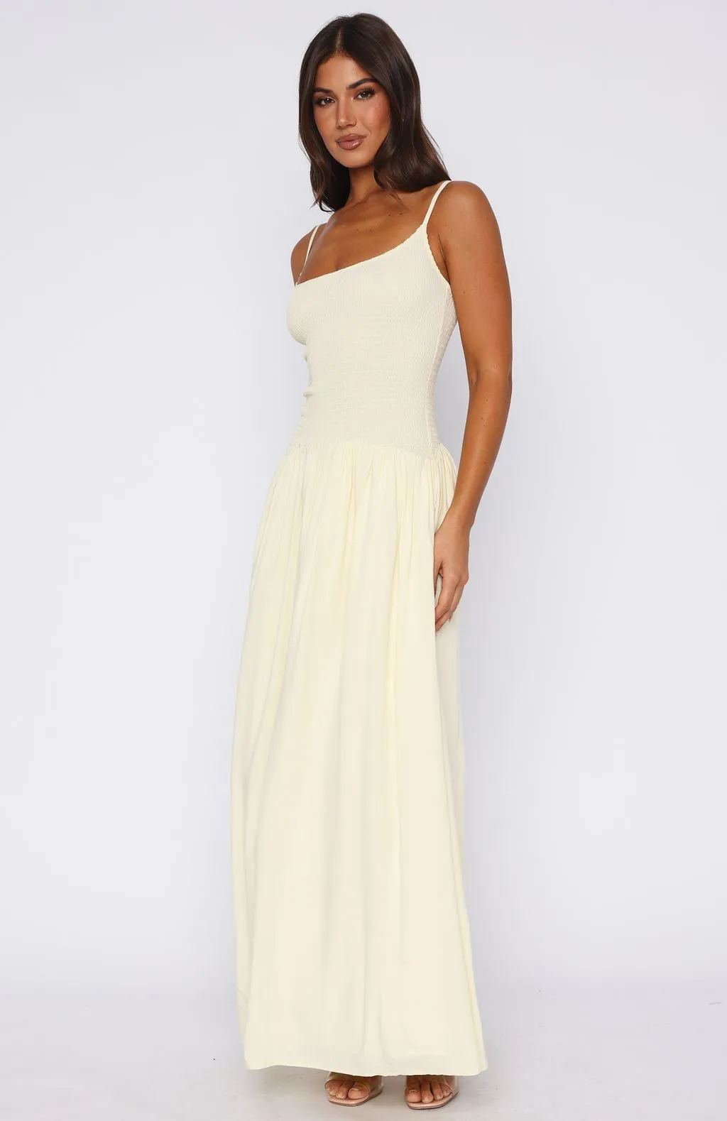 Too Many Questions Maxi Dress Lemon sold by White Fox Boutique product image thumbnail 4