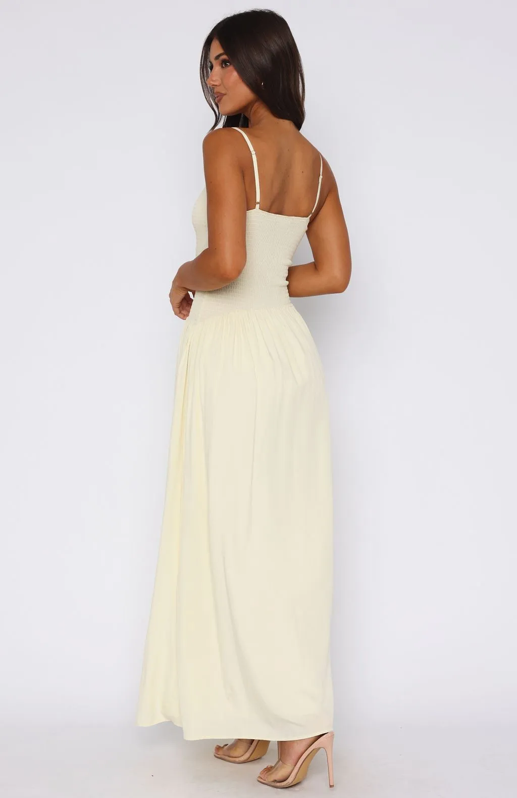Too Many Questions Maxi Dress Lemon sold by White Fox Boutique product image thumbnail 5