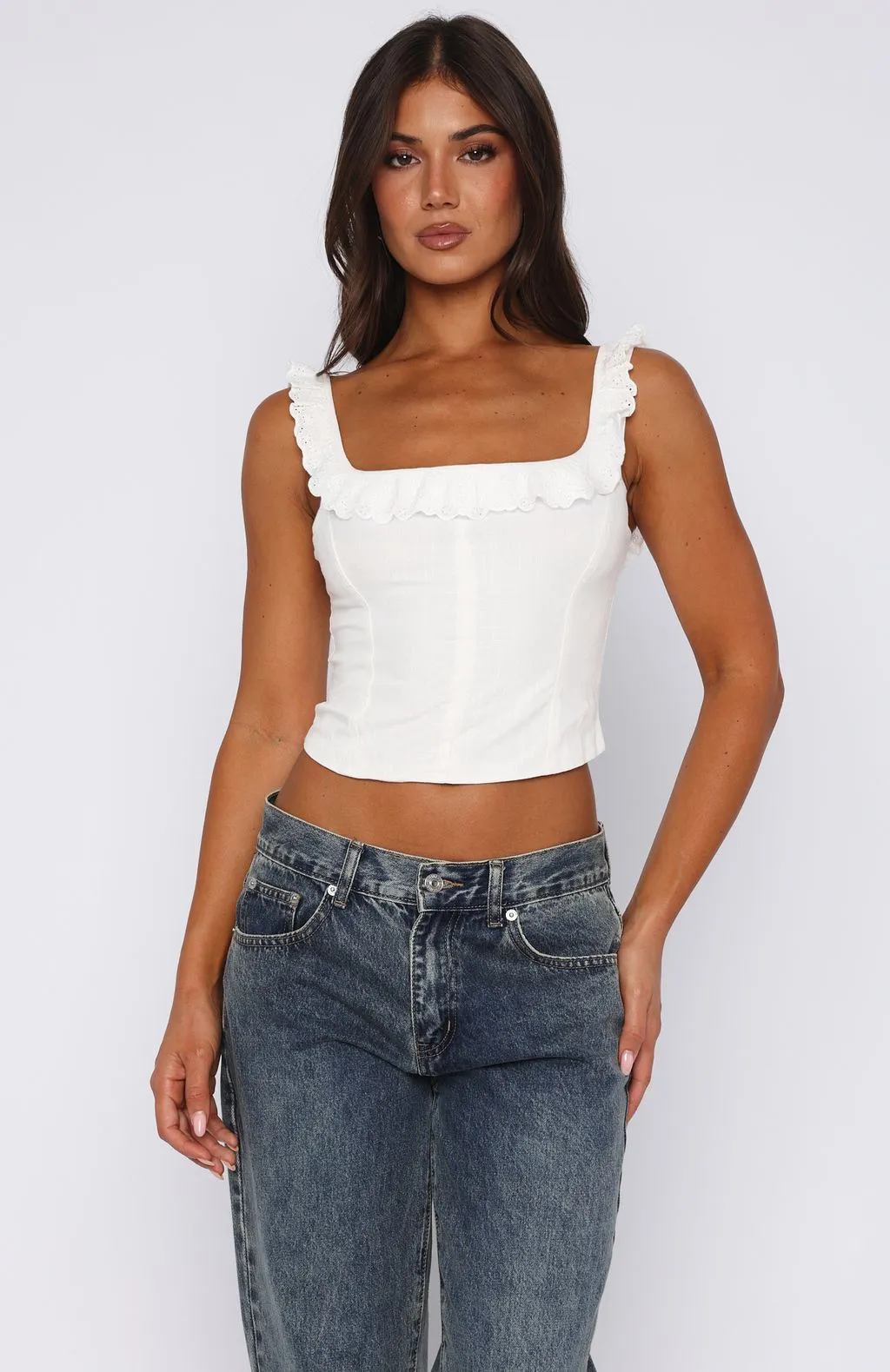 Betting On Us Bustier White sold by White Fox Boutique product image thumbnail 2