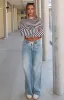 Kendall Mid Rise Wide Leg Jeans Light Blue sold by White Fox Boutique
