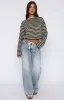 Kendall Mid Rise Wide Leg Jeans Light Blue sold by White Fox Boutique
