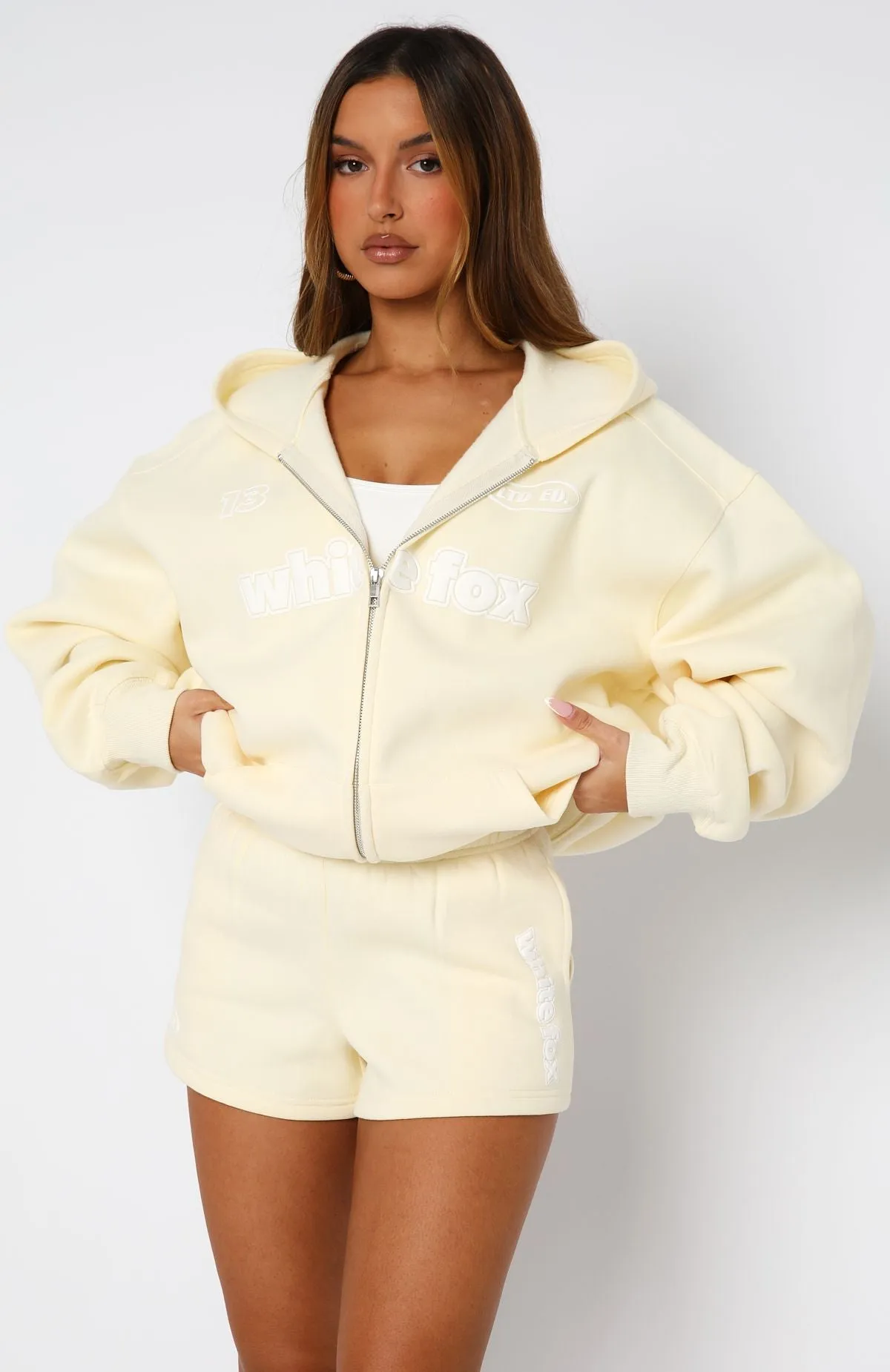 Ready To Go Lounge Shorts Lemon sold by White Fox Boutique product image thumbnail 2