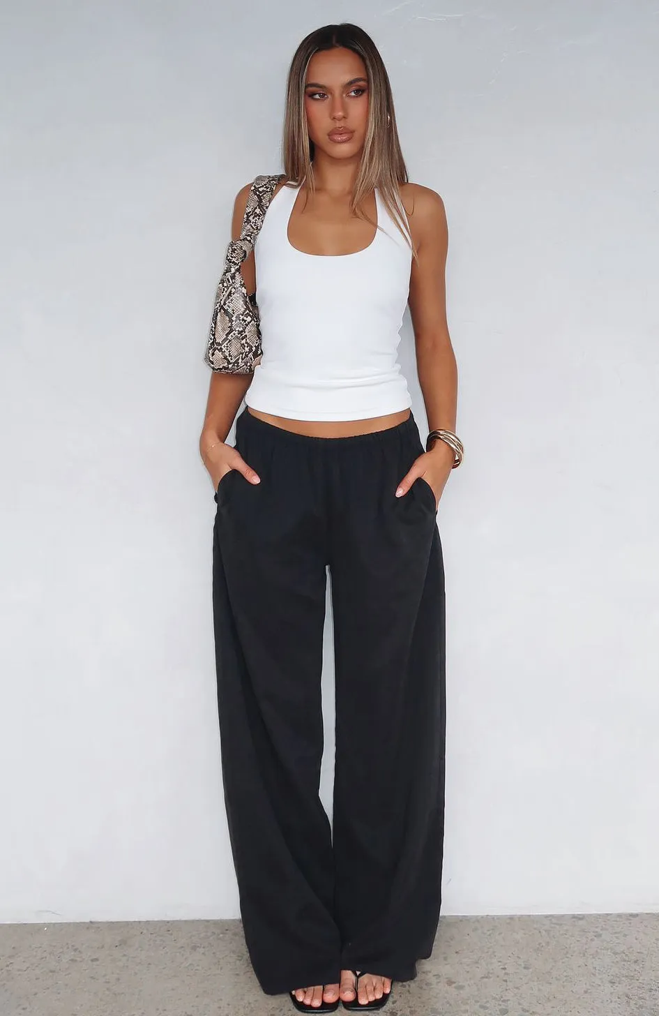 Take A Stance Pants Black sold by White Fox Boutique