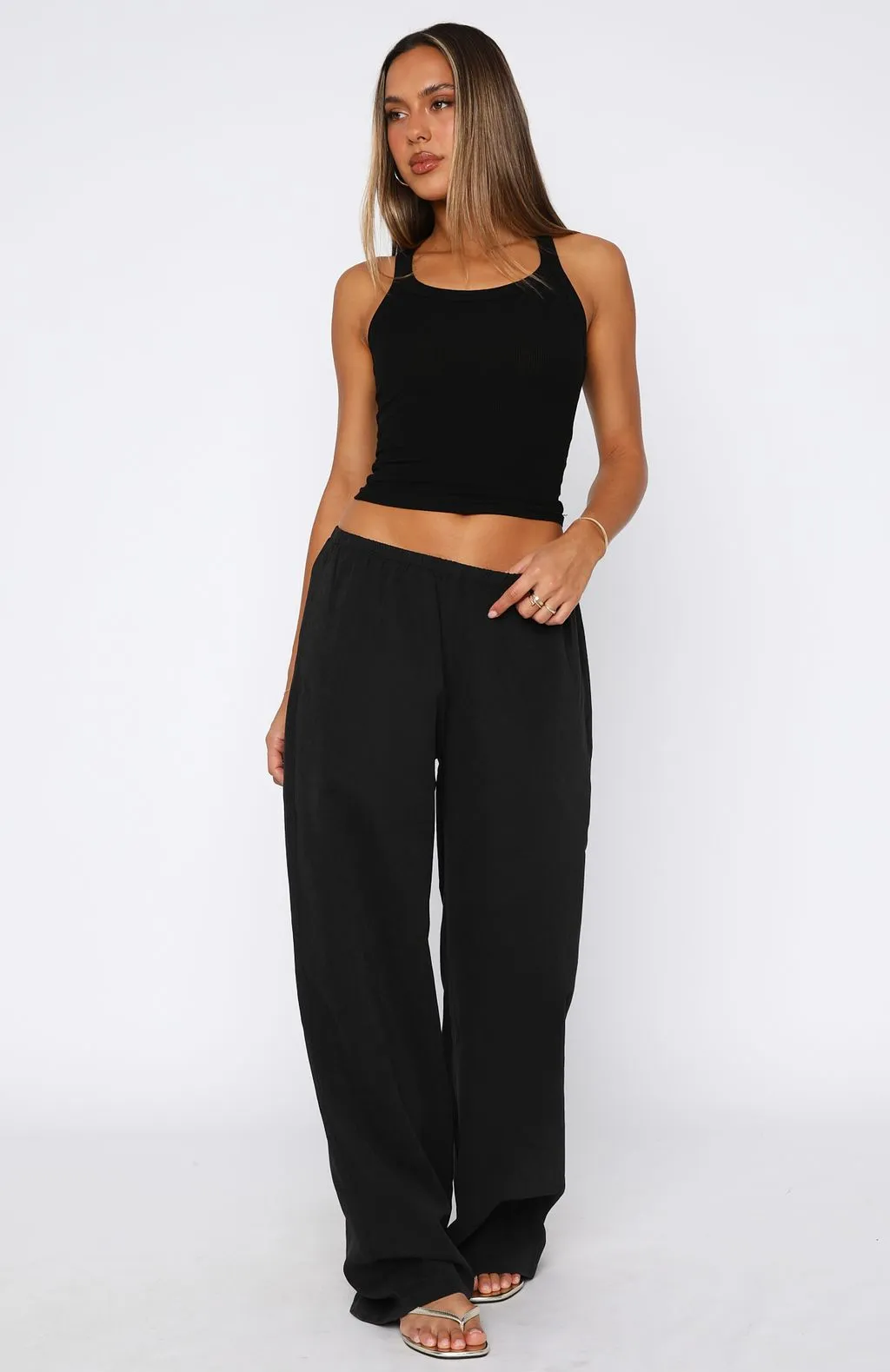 Take A Stance Pants Black sold by White Fox Boutique product image thumbnail 2