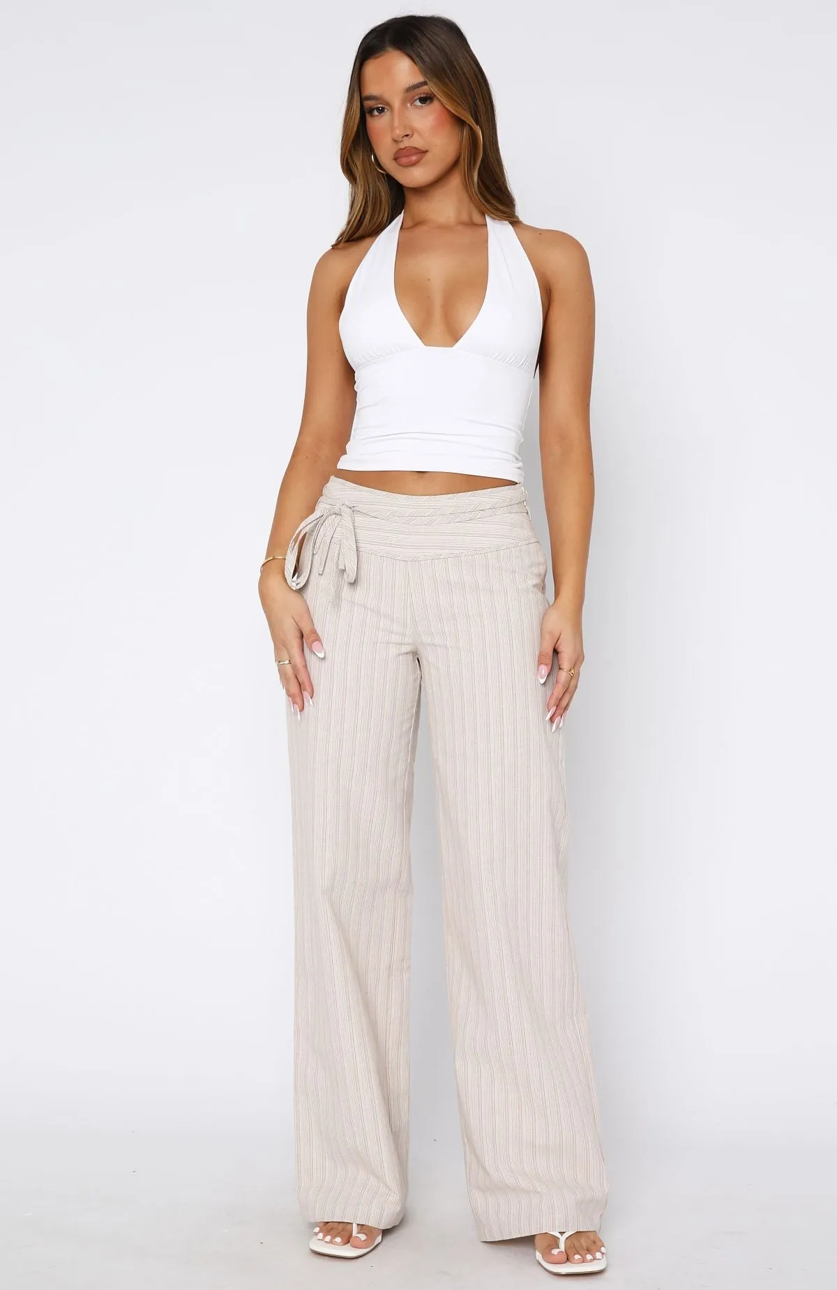 Won't Look Back Pants Beige sold by White Fox Boutique product image thumbnail 3