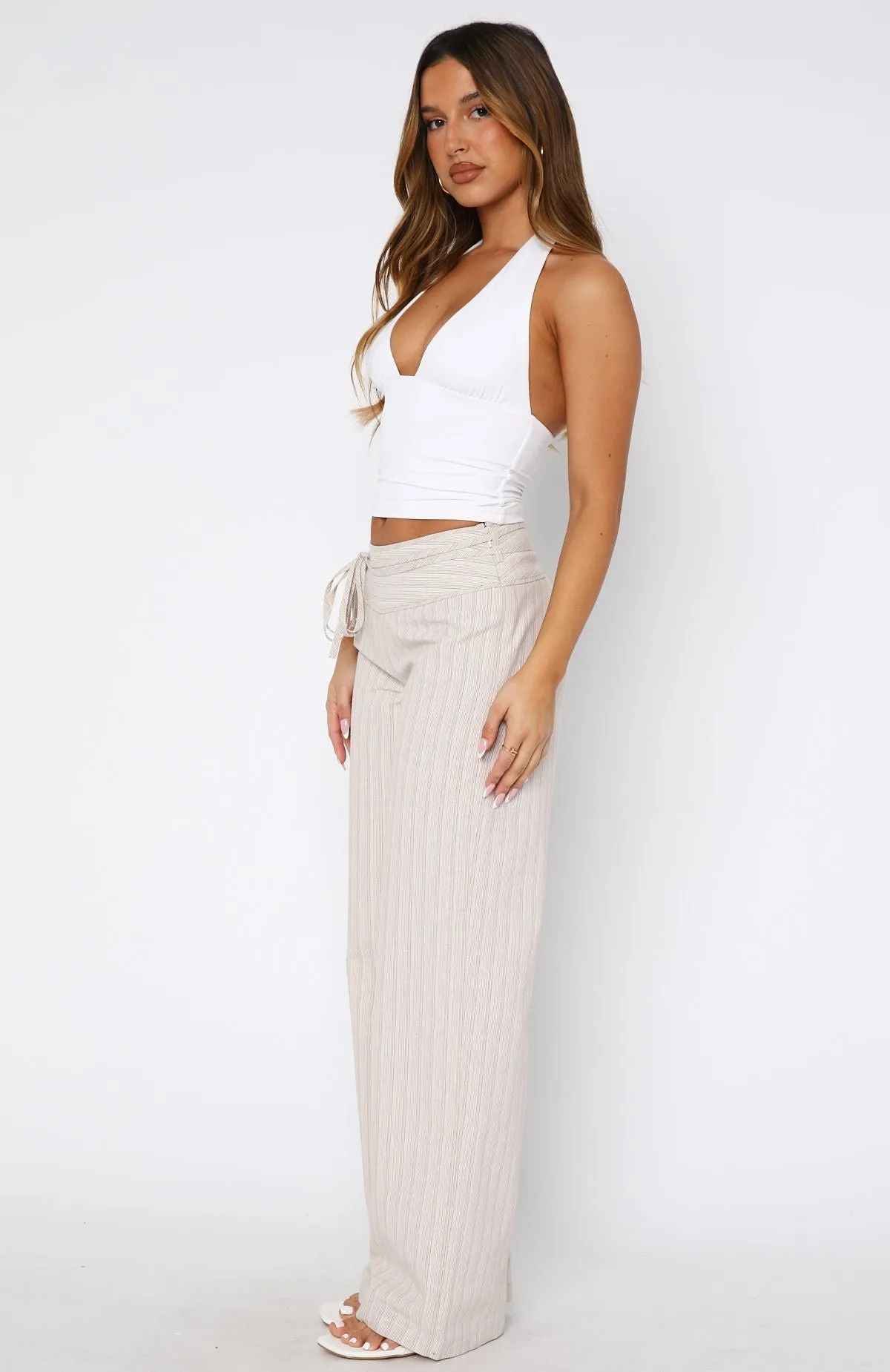 Won't Look Back Pants Beige sold by White Fox Boutique product image thumbnail 4