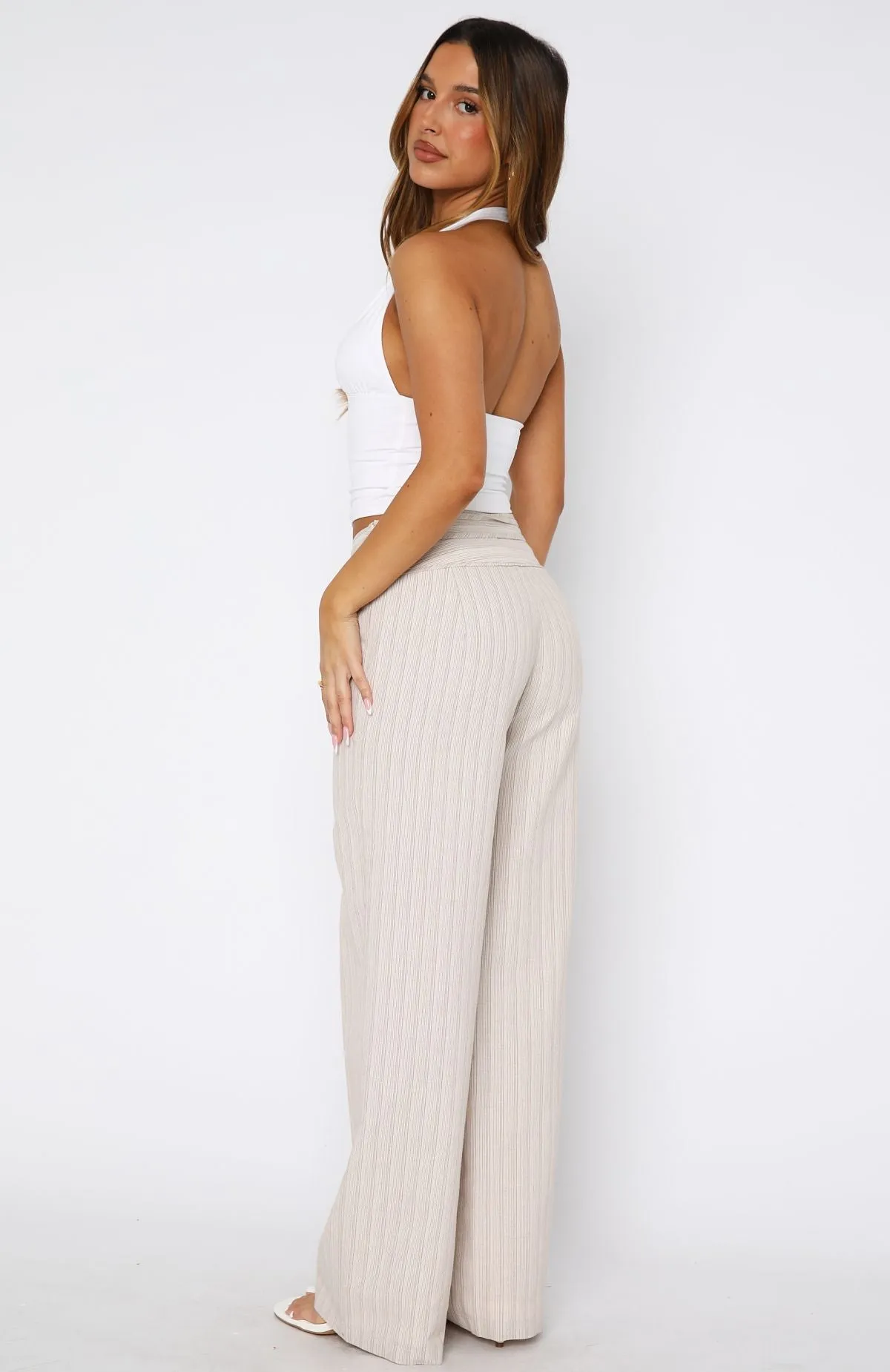 Won't Look Back Pants Beige sold by White Fox Boutique product image thumbnail 5