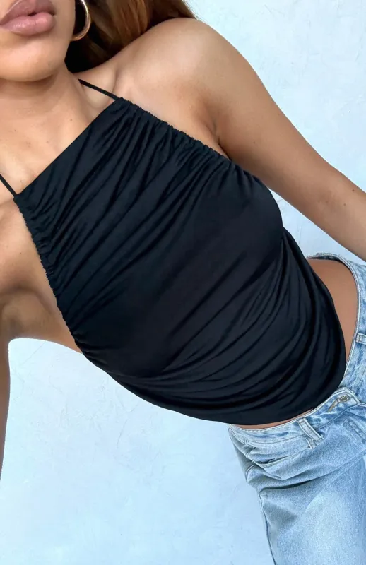 Everlasting Halter Top Black sold by White Fox Boutique