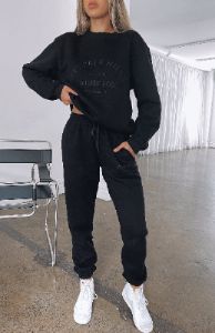 Make You Mine Sweatpants Black sold by White Fox Boutique