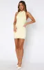 Loves It Mini Dress Lemon sold by White Fox Boutique