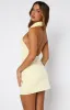Loves It Mini Dress Lemon sold by White Fox Boutique
