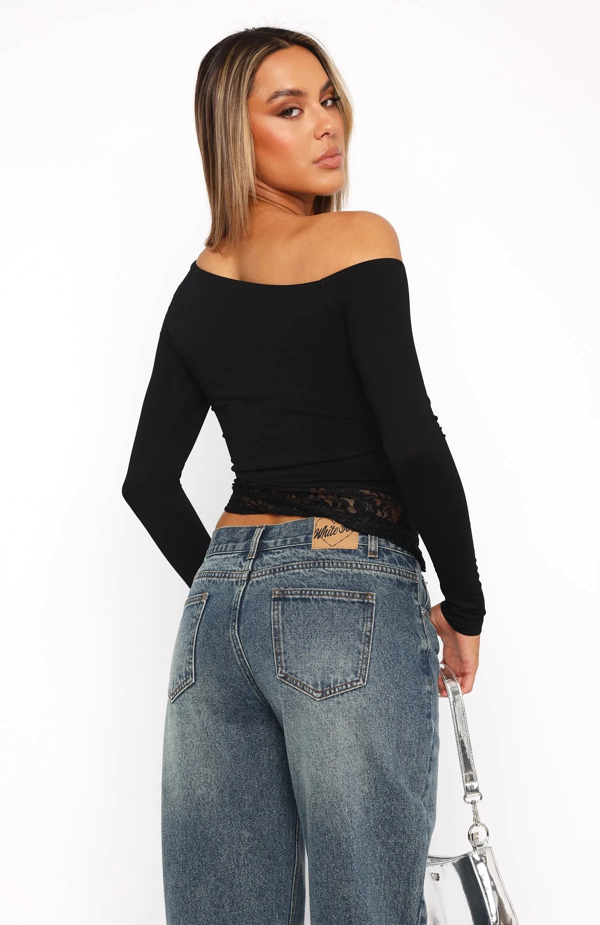 What You Did Long Sleeve Top Black sold by White Fox Boutique product image thumbnail 4