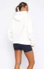 Athleisure Club Oversized Hoodie White sold by White Fox Boutique