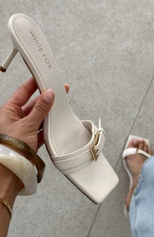 Sunny Mules Bone sold by White Fox Boutique