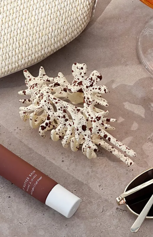 Gabriella Hair Clip Cream sold by White Fox Boutique