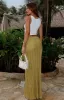 Out At Sea Knit Maxi Skirt Chartreuse sold by White Fox Boutique