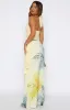 Our Love Maxi Skirt Lemon Blossom sold by White Fox Boutique