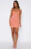 Endless Summer Vibes Knit Mini Dress Orange/Pink sold by White Fox Boutique