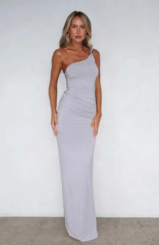 She's A Boss Maxi Dress Grey sold by White Fox Boutique
