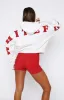 Serving Up Cropped Hoodie Grey Marle sold by White Fox Boutique