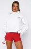 Serving Up Cropped Hoodie Grey Marle sold by White Fox Boutique