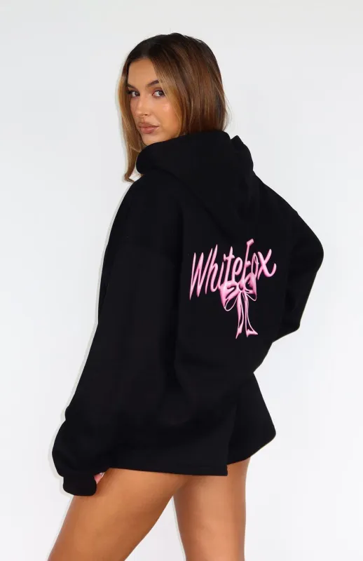 Protecting What's Mine Zip Front Hoodie Black sold by White Fox Boutique