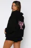 Protecting What's Mine Zip Front Hoodie Black sold by White Fox Boutique