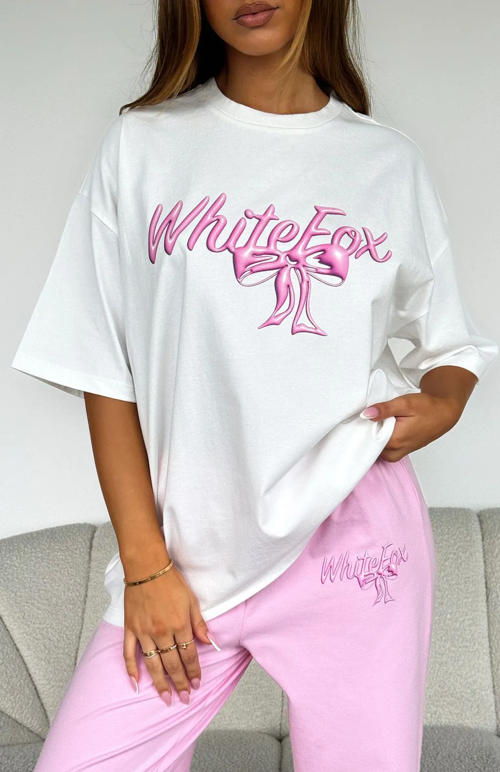 Protecting What's Mine Oversized Tee White sold by White Fox Boutique