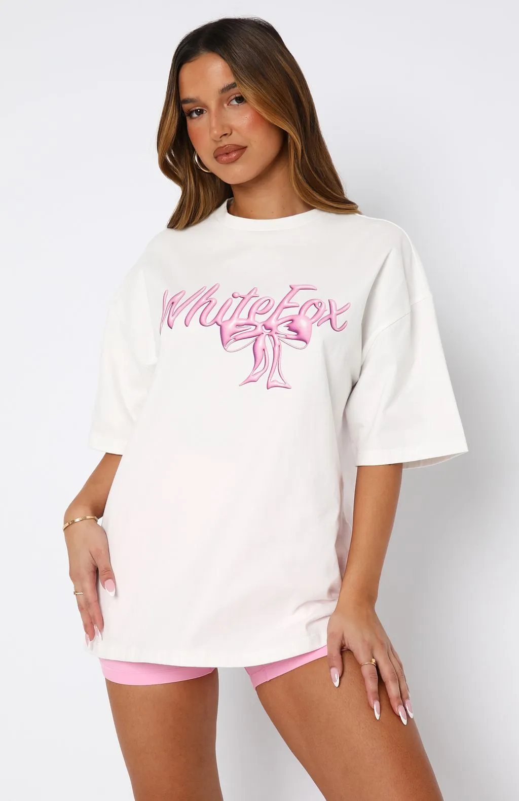Protecting What's Mine Oversized Tee White sold by White Fox Boutique product image thumbnail 2
