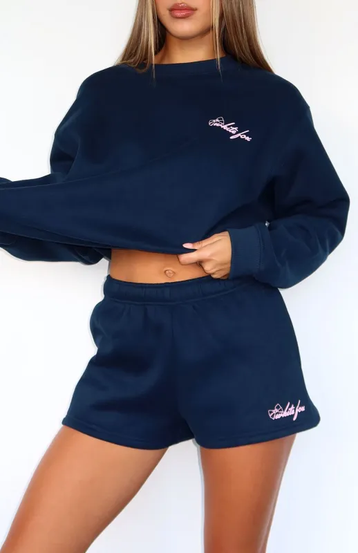 Got What You Need Lounge Shorts Navy sold by White Fox Boutique